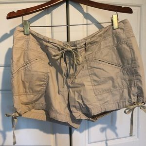 100% cotton Old Navy shorts with tie detail